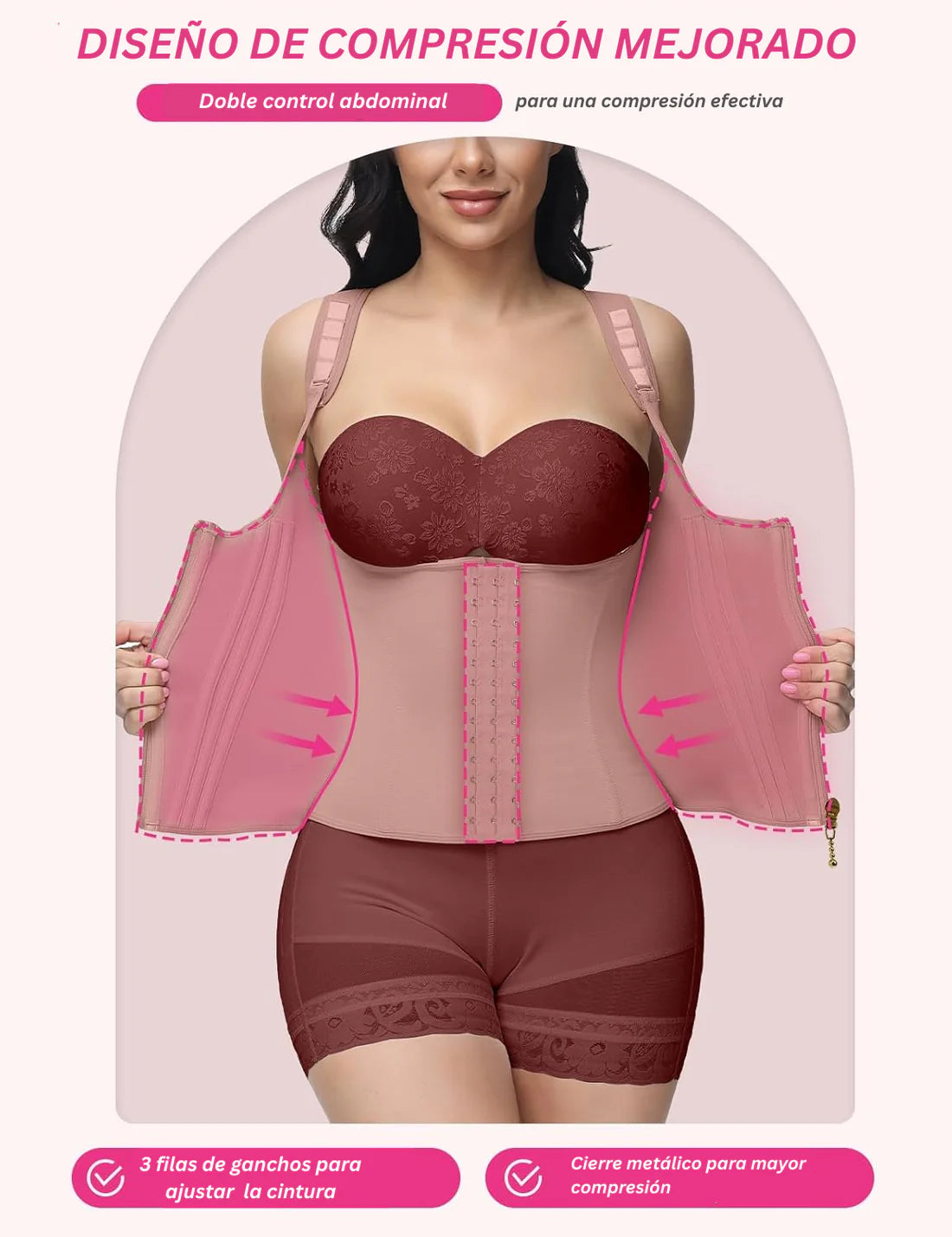 Grailz™ Faja Chaleco con Doble Cinturilla – Control Abdominal y Moldeo de Cintura
