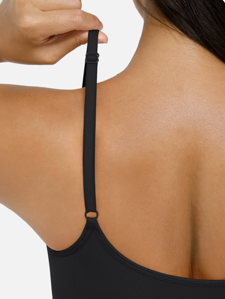 Bodysuit de carro de folletos: cintura alta con correas ajustables