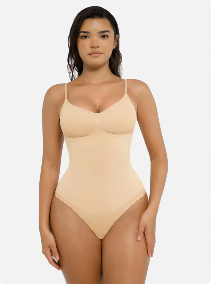 Bodysuit de carro de folletos: cintura alta con correas ajustables